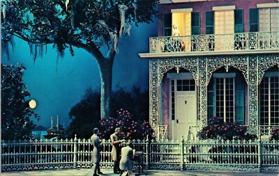 White Springs FL Open Thy Lattice Love Stephen Foster Memorial Postcard