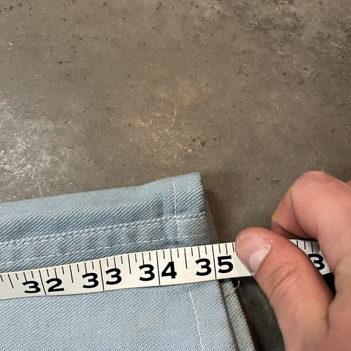 Vintage 70s Wrangler Boot Cut Flare Talon Zip Denim Jeans Blue Measure 32x35 - 第 13/14 張圖片