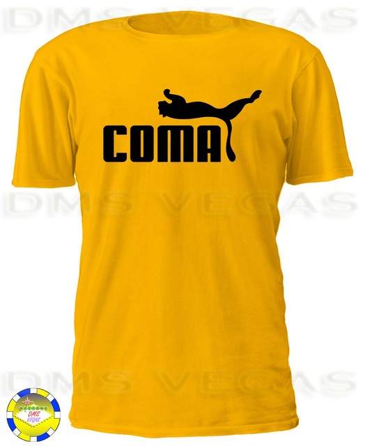 Coma Puma Logo Parody Funny Humor Cool Tee Shirt Men Unisex S5XL Sleep