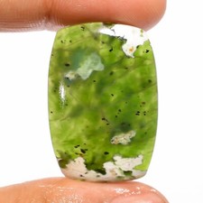 24.00 Cts Natural Chrome Chalcedony Loose Gemstone Radiant Cabochon 30X21X5 mm