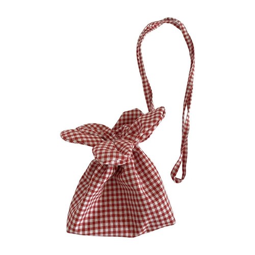 Multifunctional Checkered Flower Bucket Bag Polyester Storage Bag Wallet - Picture 11 of 16