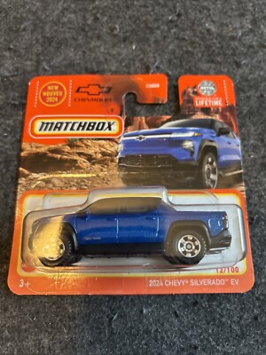 Matchbox 2024 Chevy Silverado EV blau metallic 2024 MBX Adventure 12/100 OVP