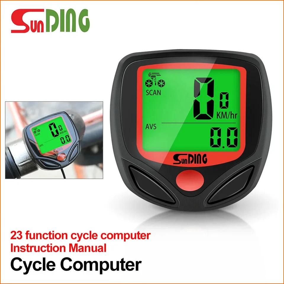 Bicycle Computer Bike Stopwatch Speedometer Odometer Temperature Ride Accessorie - Bild 3 von 4