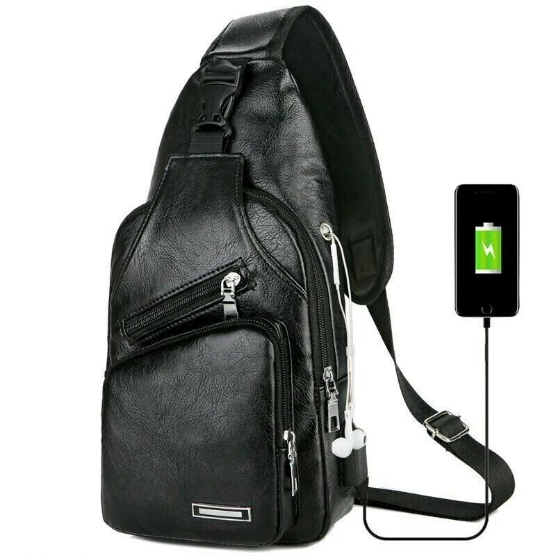 oportunidad Colgar Comiendo Carteras Para Hombre De Hombro Cintura Cuero Mochila Bolsos De Cuero  Mariconeras | eBay