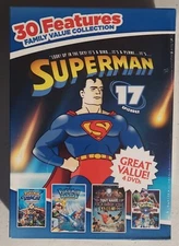 Family Value Collection 4 DVDs - 30 Features - Superman, Pokemon, More - NEW