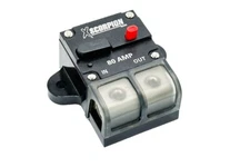 80 Amp 12 Volt DC Inline Circuit Breaker Switch Car Stereo 0 or 4 G In/Out