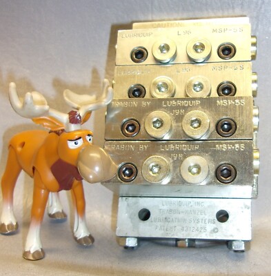 MSP-5S Lubriquip Hydraulic 4 Block Assembly W/ End Blocks 3500 Max PSI