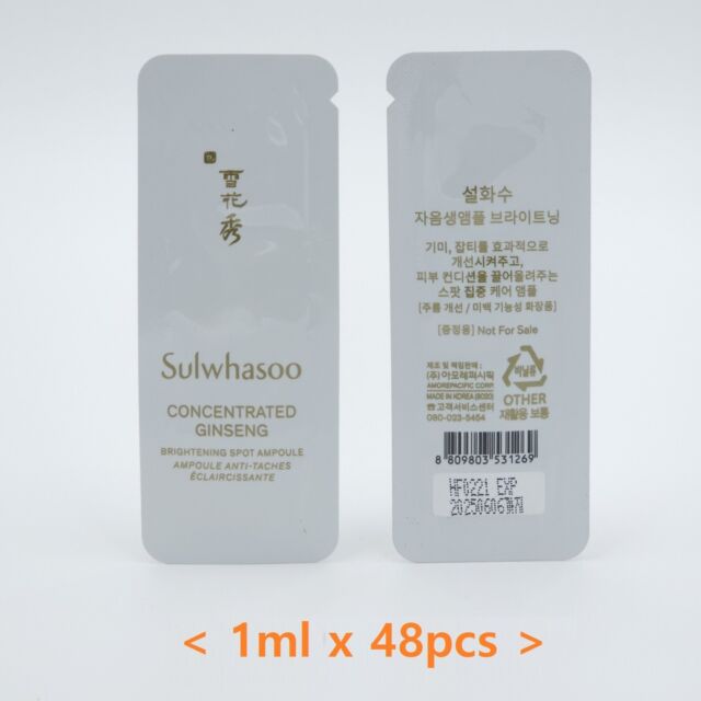 Sulwhasoo Concentrated Ginseng Brightening Spot Ampoule 1ml x 48pcs K-Beauty