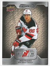 2023-24 Upper Deck Engrained White Birch Parallel #8 Jack Hughes 20/20 !!