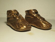 Vintage Bronze Dipped Baby Shoes