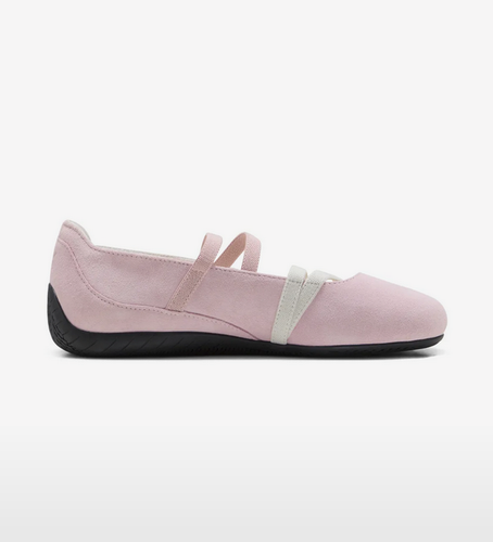 Puma Women Speedcat Ballet Suede Whisp of Pink Puma White Sneakers 401287-01 - Picture 3 of 6