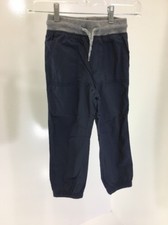 OSHKOSH B'GOSH BOYS PULL ON PANTS NAVY/GRAY SZ 4 NWT