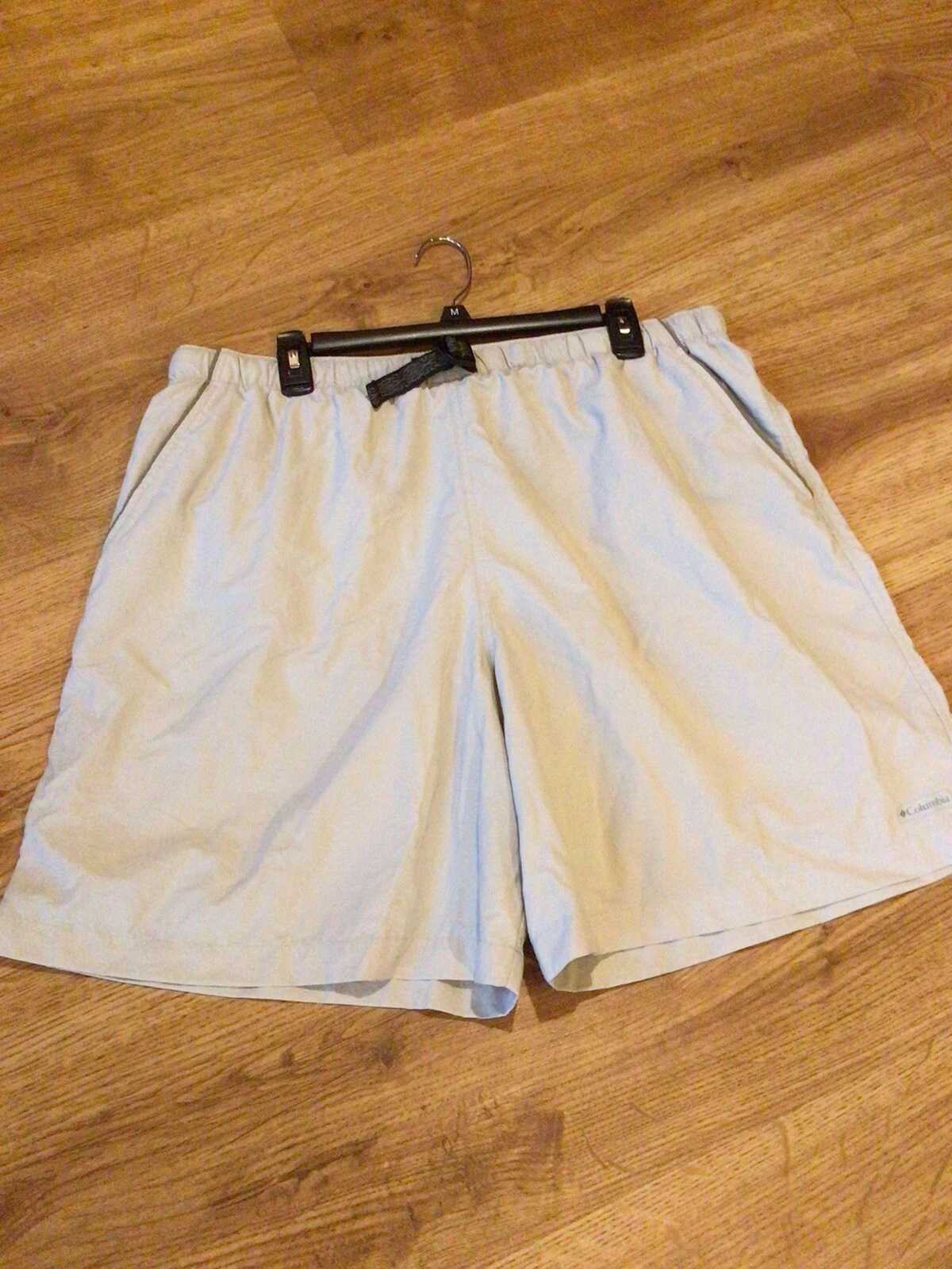 Columbia Men’s XL Khaki Beige Fishing Hiking Utility Shorts 🩳 Inseam 7.5 Lined