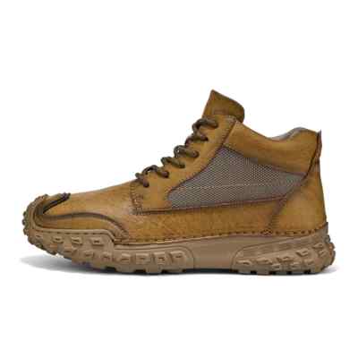 Handmade Outdoor Men Breathable Ankle Boots Comfortable Wear Resistance Sneakers