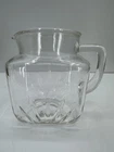 Vintage Federal Glass Pitcher Tea Lemonade Water Juice Texas Star Clear 36 oz