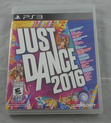 Sony Playstation 3 PS3 Just Dance 2016 Videogame w/Case (Playsation MOVE)