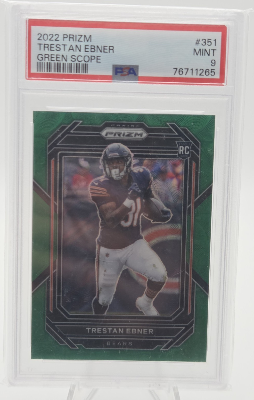 Trestan Ebner Panini Prizm #351 Green Scope