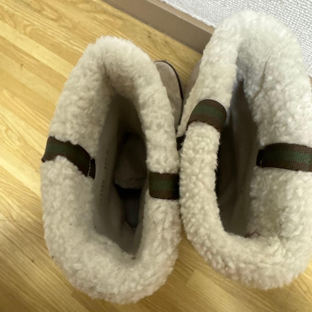 GUCCI Mouton Boots Shoes GG EU 35.5 US 5.5 Suede Beige Authentic thumbnail 13