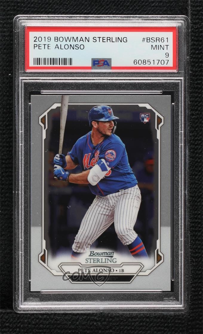 2019 Bowman Sterling Rookie Pete Alonso #BSR-61 PSA 9 MINT 01nw