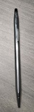 Vtg Cross Century Ballpoint Pen Chrome Grip Made In Usa Blue Ink