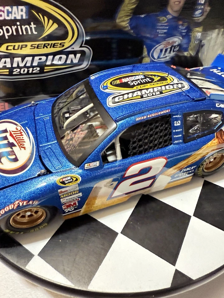 Brad Keselowski #2 Miller Lite Sprint Cup Champion 2012 1/24 Nascar Diecast - Image 4 of 4