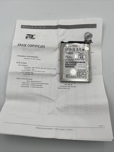 *Hitachi Laptop Hard Disk Drive HTS723232A7A364 SATA 320GB 7200 RPM