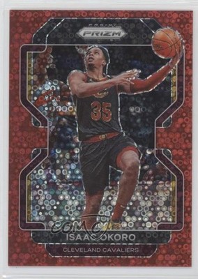 2021-22 Panini Prizm Fast Break Red Prizm 93/100 Isaac Okoro #212 rt4