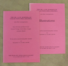 Dr. Rosenbach Collection coin auction catalog by Hans Schulman, December 1969