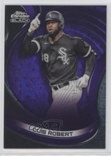 2022 Topps Chrome Black Purple Mini-Diamond Refractor 33/150 Luis Robert #25 7c5