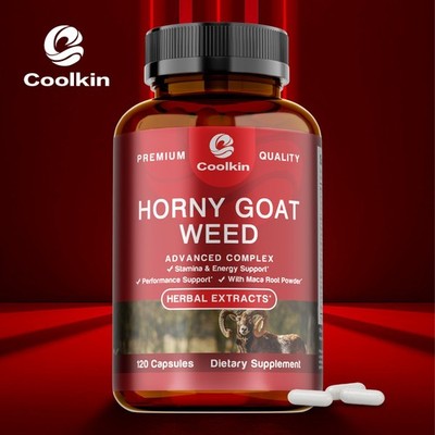 Horny Goat Weed 120pcs-Maca Root, Tribulus-Testosterone Booster,Energy,Endurance