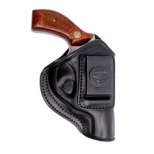 Cardini Leather Premium IWB Holster for 5-Shot Revolvers S&W J-Frame Taurus 605