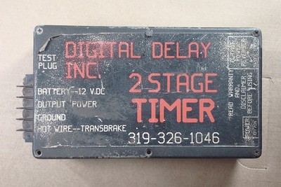 Digital delay 2 Stage Timer box drag race car dragster Nitrous TESTED