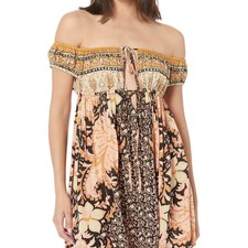 Free People Bali Mariposa Dress Black Combo SM (Women's 4-6)