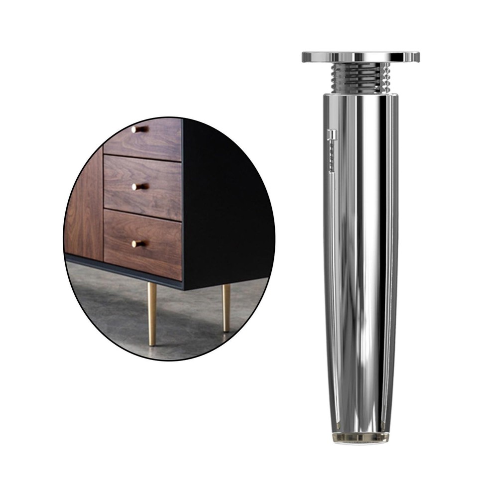 4 Cabinet Desk Leg Couch Round Kitchen Feet and Screw 15cm | eBay Australia