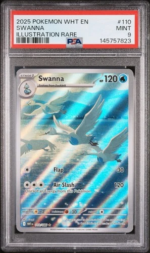 Swanna 110/086 Sv: White Flare Holo MINT PSA 9