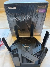ASUS RT-AXE7800 Tri-band WiFi 6E Extendable Router, 6GHz Band 2.5G Port