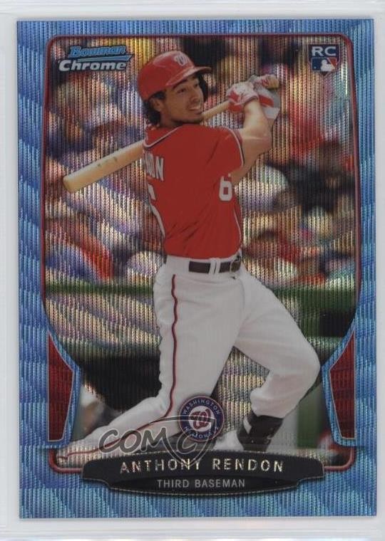 2013 Bowman Draft Chrome Blue Wave Refractor Anthony Rendon #5 0nr3