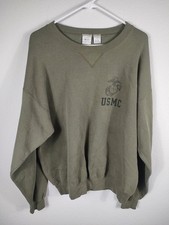 Vintage USMC Marines Corps M.J. SOFFE Crewneck Sweatshirt Made in USA Size L