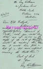 WW2 RAF Dambuster Raid veteran Ray Wilkinson signed letter