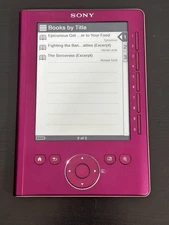 Sony PRS-300 e Reader Pink Color WORKING