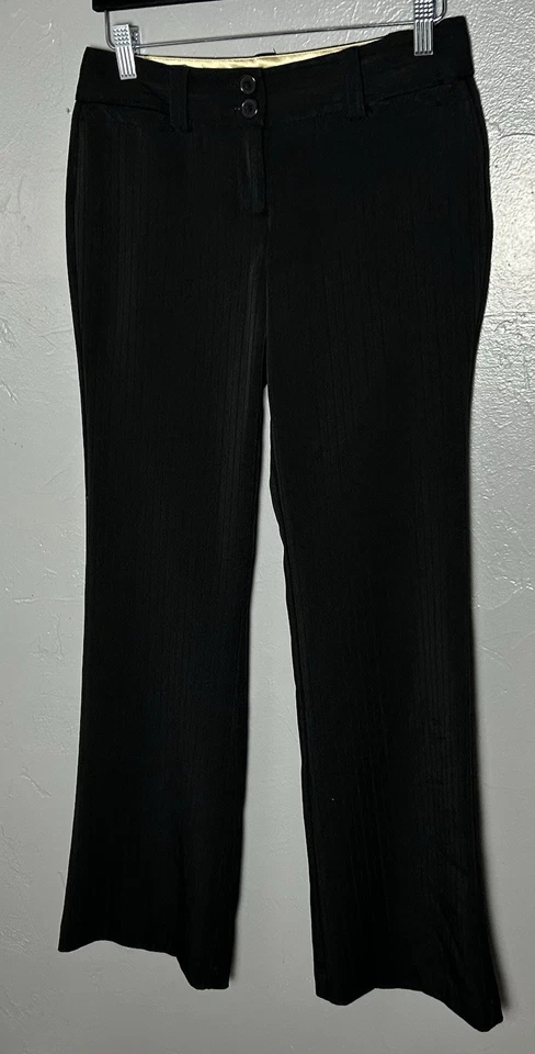 Pantalón Star City para mujer Y2K negro tiro bajo pierna ancha talla 5 Foto 2 de 4