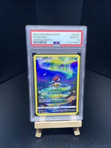 Pokémon Keldeo Crown Zenith GG07 PSA 10