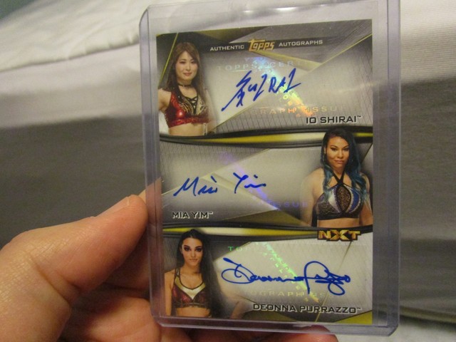 2019 TOPPS NXT IO SHIRAI (IYO SKY) / MIA YIM / DEONNA PURRAZZO AUTO #10/25 - LESEN
