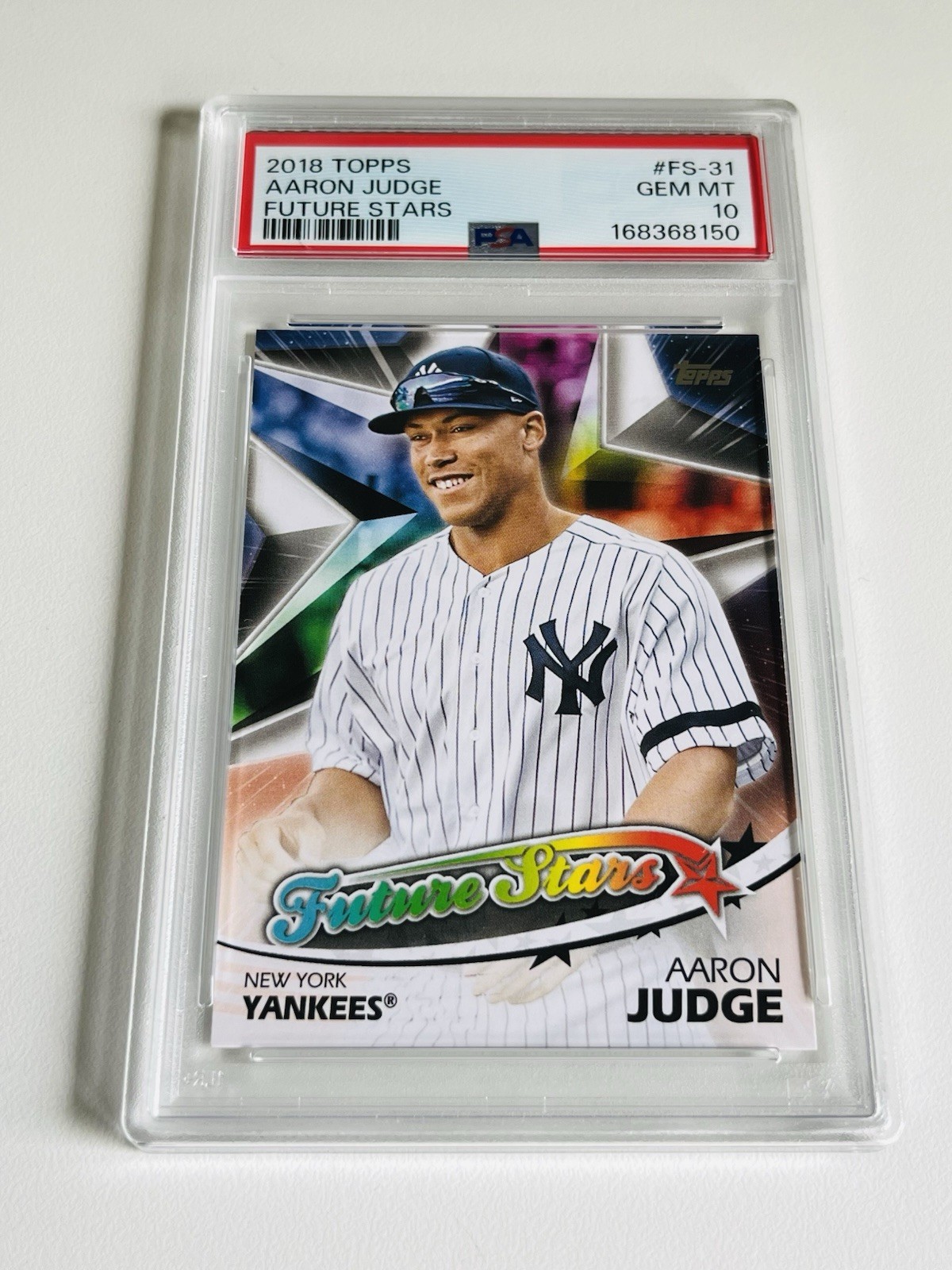2018 Topps Aaron Judge Future Stars PSA 10! New York Yankees