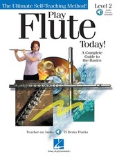 Play Flute Today Level 2 Beginner Music Lessons Hal Leonard Book Online Audio