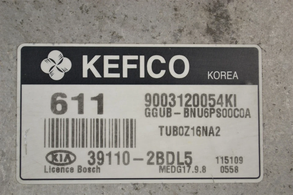 391102BDL5 Kia Rio 2012-2014 Engine Control Unit ECU Module 1J9 149 B8 - Image 3 of 4