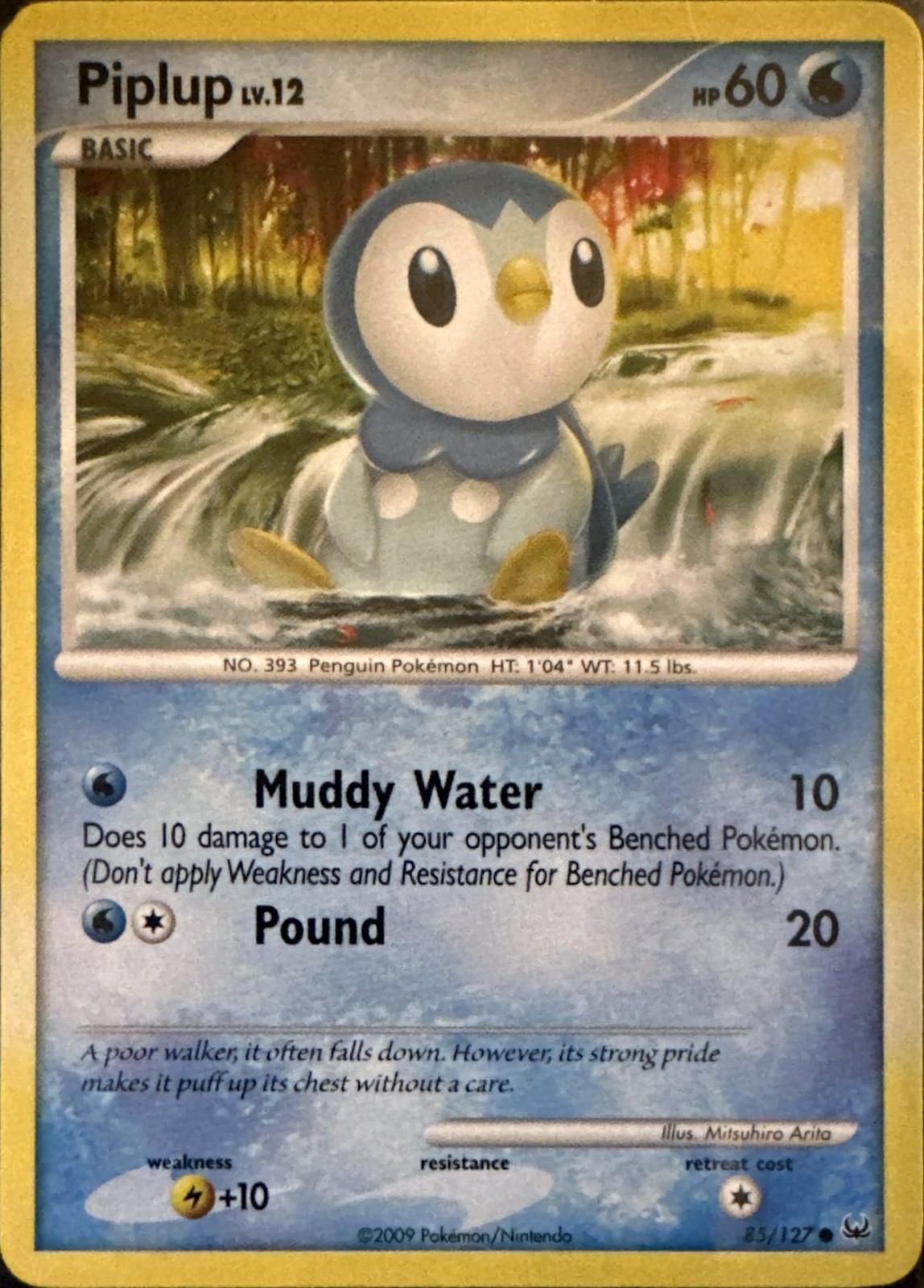 Piplup 85/127 Common Platinum Pokemon Lightly Played