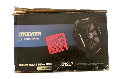 KICKER L7 SOLO BARIC SUBWOOFER S12L7 2OHM (1500W MAX) 750W RMS NEW