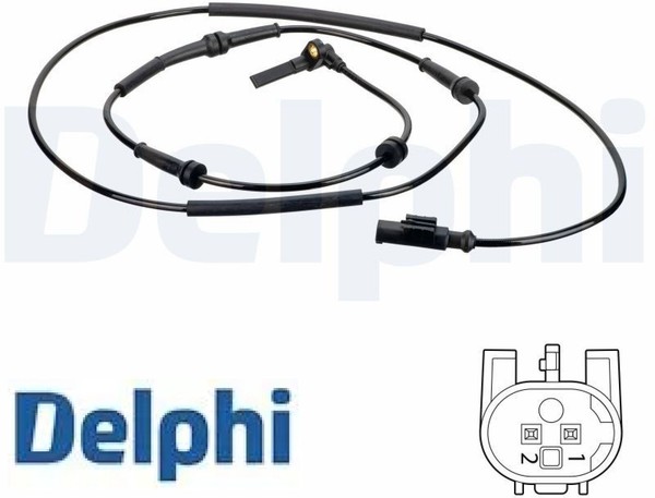 Delphi SS20635 Sensor FüR Raddrehzahl ABS Sensor Raddrehzahl FüR Alfa Romeo-image