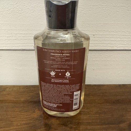 Bath And Body Works Whiskey Reserve 3 In 1 Mens Hair Face & Body Wash New Sealed - Picture 5 of 7